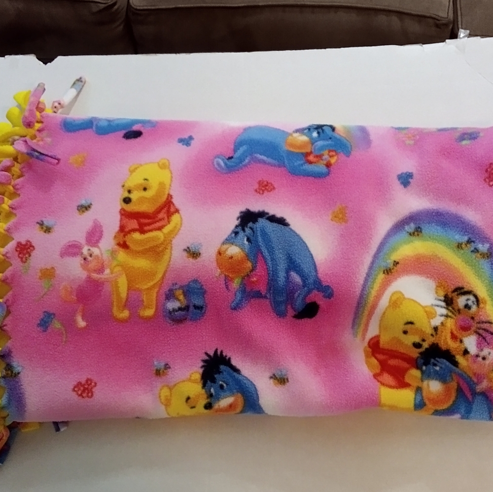 Disney Winnie the Pooh Pink Blanket for Kids